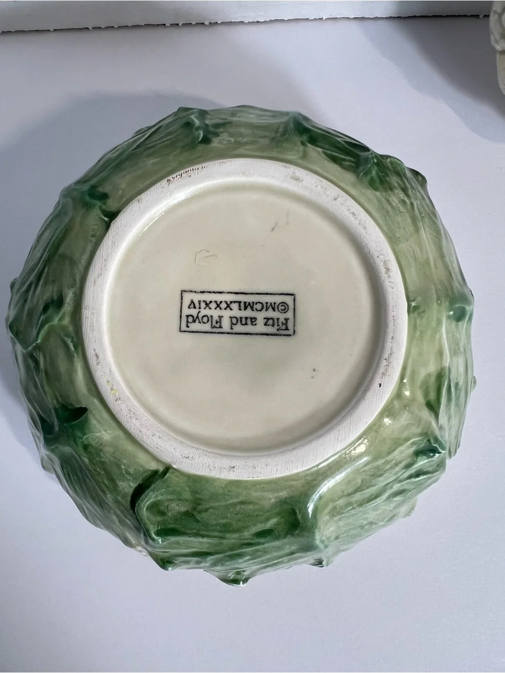 Vintage Fitz and Floyd Cauliflower Covered Serving Bowl 1984